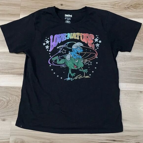 Smurfs Tops - The Smurfs Love Nation Graphic Short Sleeve Tee Shirt Men’s Large